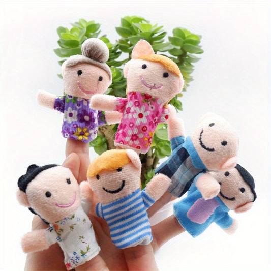 Plush toy set of cartoon animal family for imaginative play and learning for kids.