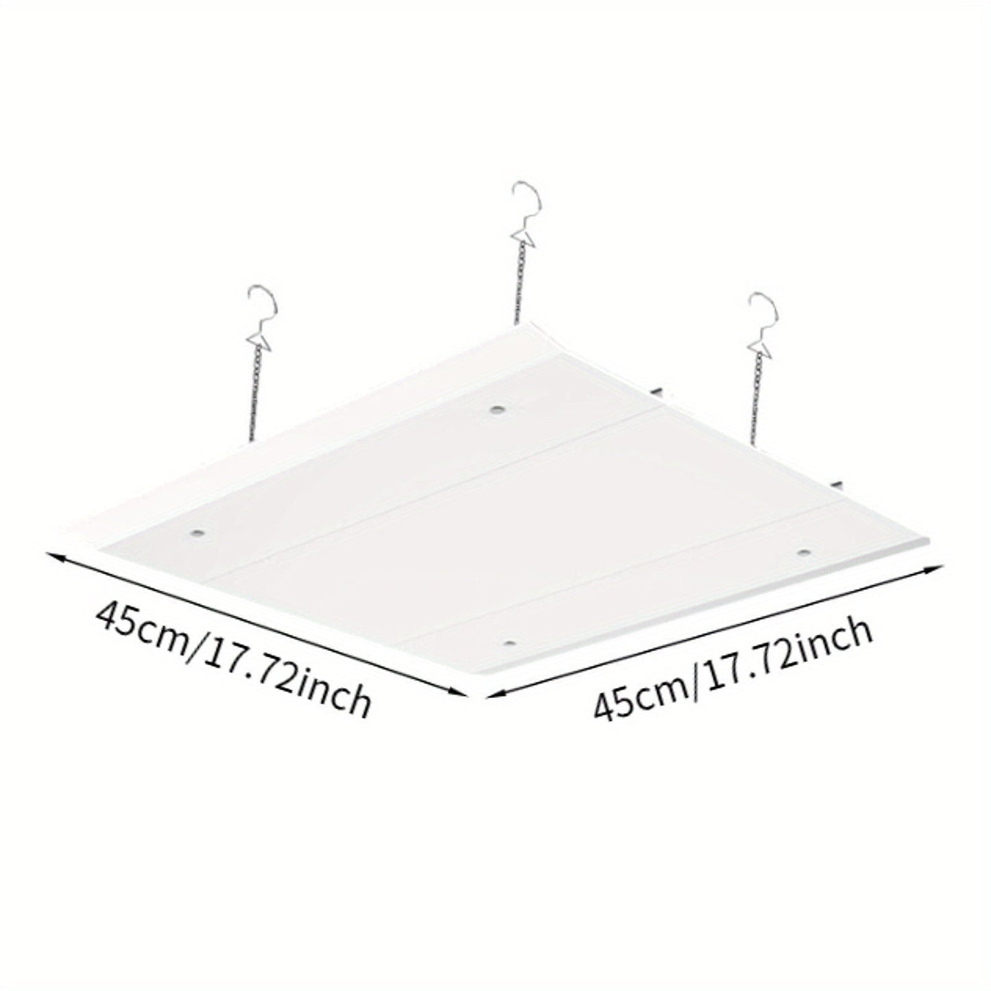 Acoustic Ceiling Diffuser for Home and Kitchen HVAC Systems - Square Plastic Steel Chain-Link Air Vent Cover, 20.32x20.32 cm, No Electricity Needed, Ideal for Heating and Cooling Parts and Accessories