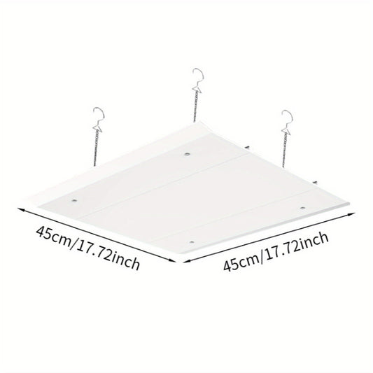 Acoustic Ceiling Diffuser for Home and Kitchen HVAC Systems - Square Plastic Steel Chain-Link Air Vent Cover, 20.32x20.32 cm, No Electricity Needed, Ideal for Heating and Cooling Parts and Accessories