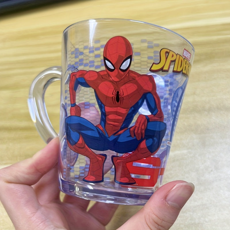 260mL Spiderman water cup, cute and portable, perfect for outdoor activities and camping. Makes a great Christmas or birthday gift.