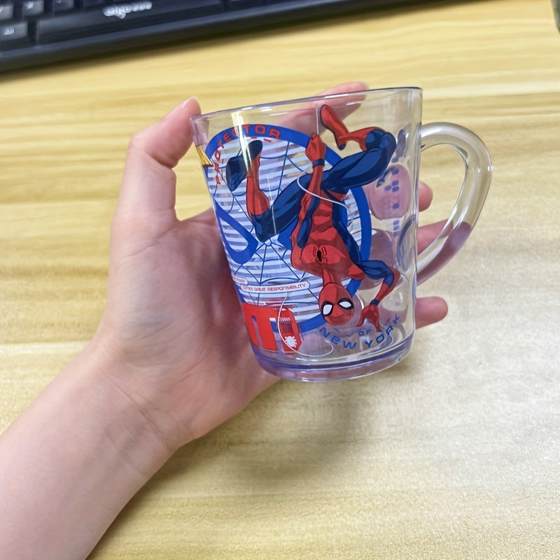 260mL Spiderman water cup, cute and portable, perfect for outdoor activities and camping. Makes a great Christmas or birthday gift.