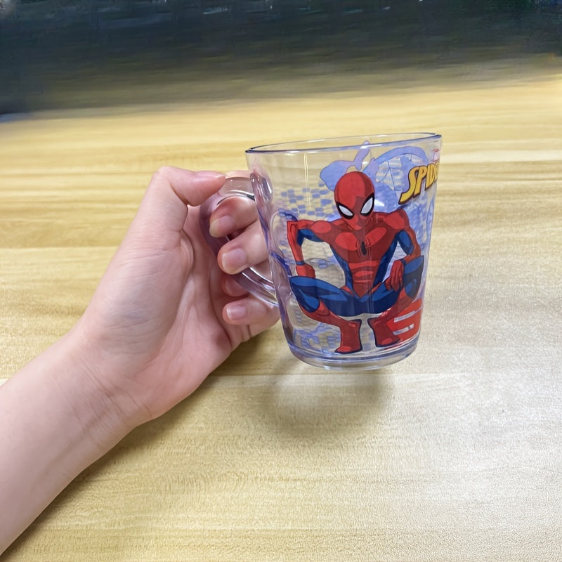 260mL Spiderman suv stakani, qiziqarli va portativ, ochiq havoda faoliyatlar va lagerda qolish uchun mukammal. Rojdestvo yoki tug'ilgan kun sovg'asi uchun ajoyib.