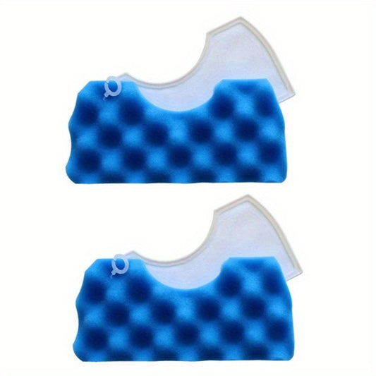 Package of 2 Blue Sponge Filter Kits that work with Samsung Vacuum Cleaner Accessories Dj97-01040C Series. Compatible with Robotic Vacuum Attachments and Plastic Floor Attachment.