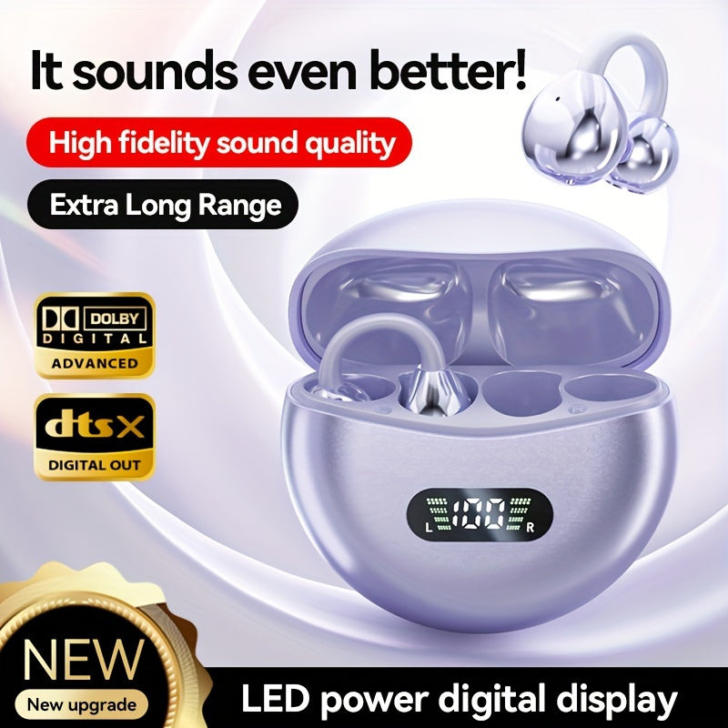 Wireless Hi-Res earbuds with LED display, HIFI sound, long battery life, wireless-compatible, and touch controls. Perfect for gaming, exercise, calls, and more.