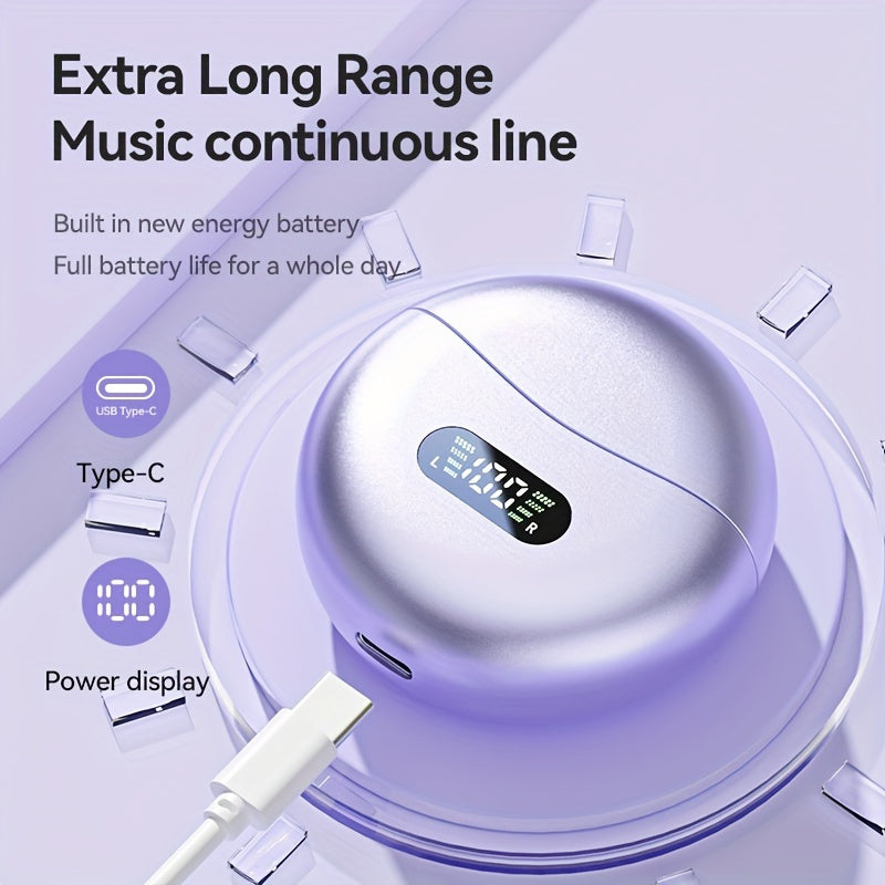 Wireless Hi-Res earbuds with LED display, HIFI sound, long battery life, wireless-compatible, and touch controls. Perfect for gaming, exercise, calls, and more.