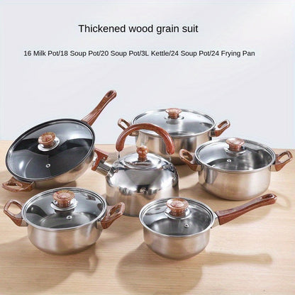 The Versatile Stainless Steel Cookware Set - Ideal for Home Kitchens and Entertaining at Dinner Parties