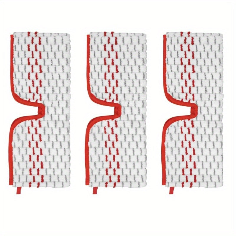 Compatible with the Vileda O-Cedar Mop, these 3-Pack Microfiber Mop Refill Pads are perfect for home cleaning. Featuring dual-action flip mop replacement heads, these pads also double as floor attachments for robotic vacuum cleaners.