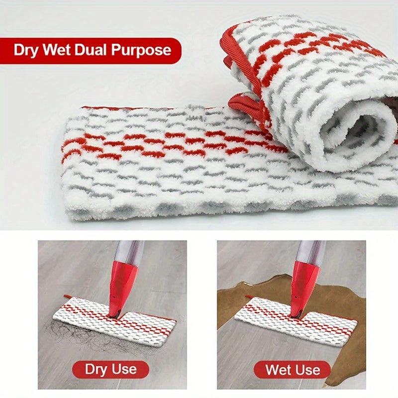 Compatible with the Vileda O-Cedar Mop, these 3-Pack Microfiber Mop Refill Pads are perfect for home cleaning. Featuring dual-action flip mop replacement heads, these pads also double as floor attachments for robotic vacuum cleaners.