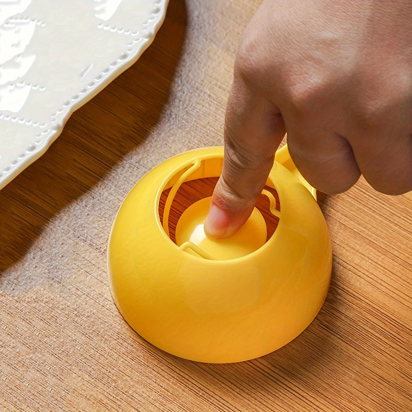 Durable plastic rice shaping tool for home use.