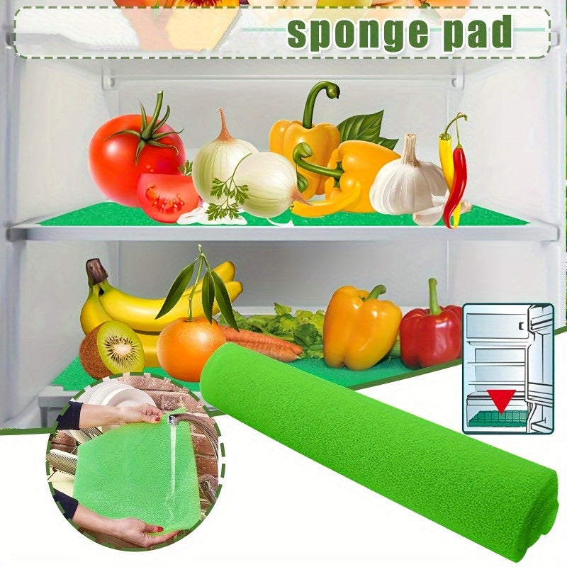 1 piece or set of 5 pieces of Fruit & Vegetable Freshness Mats. These washable mats are designed to line refrigerator drawers, keeping your produce fresh and airy for an extended period. These pads are reusable, helping to maintain the freshness of your