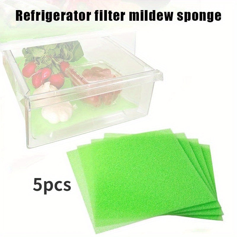 1 piece or set of 5 pieces of Fruit & Vegetable Freshness Mats. These washable mats are designed to line refrigerator drawers, keeping your produce fresh and airy for an extended period. These pads are reusable, helping to maintain the freshness of your