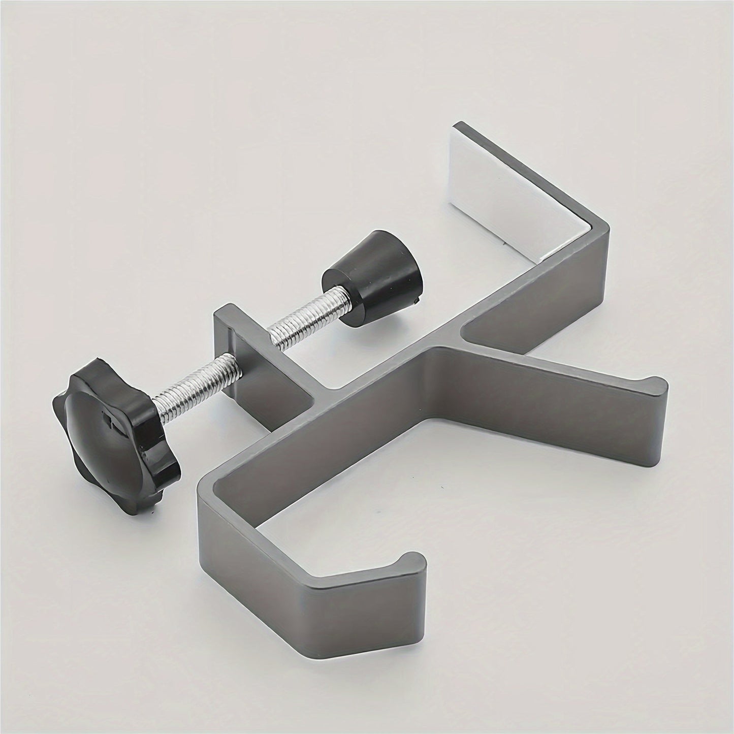 Adjustable Aluminum Under-Desk Hook: Sturdy, Easy to Install, Ideal for Holding Bags on Home, Office, and School Desks.