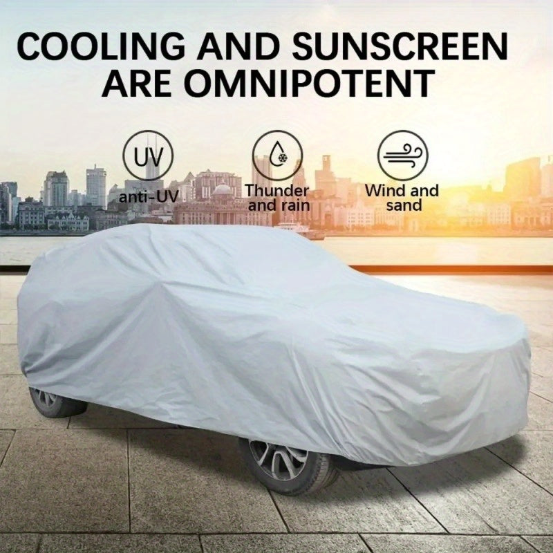 Protect your car from the elements with a UV-resistant all-weather cover, suitable for all car models.