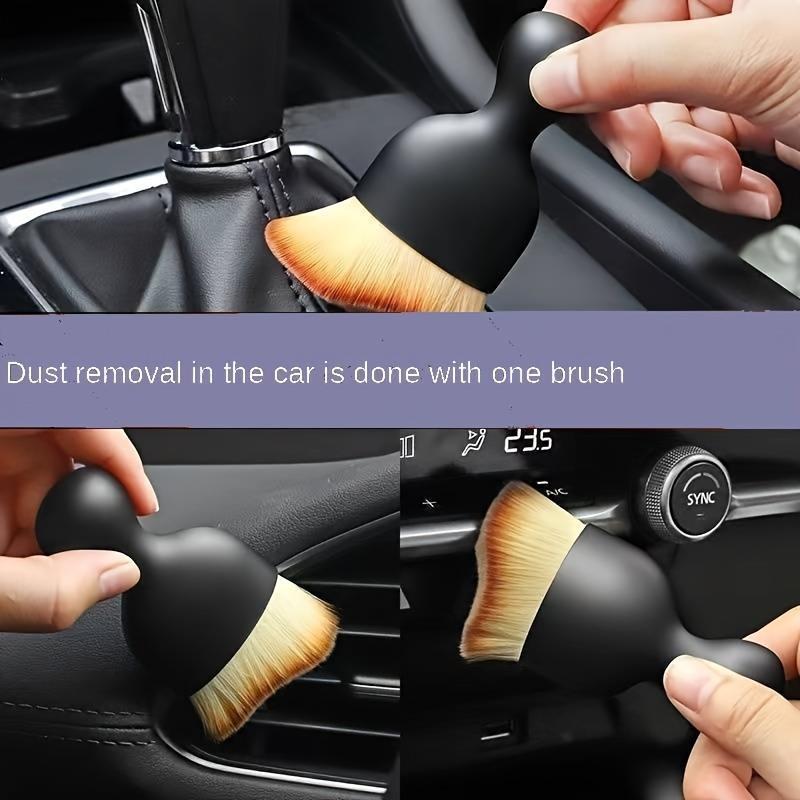 Gentle Nylon Bristle Brush for Cleaning Car Interiors - Ideal for Removing Dust from Air Conditioner Vents and Tight Crevices to Keep Your Vehicle Looking Clean and Well-Maintained.