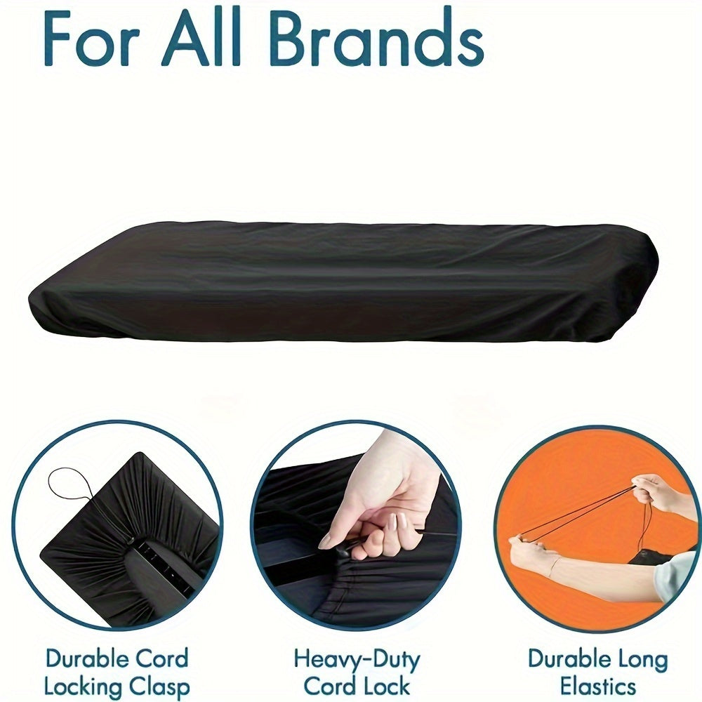 Protect your electronic keyboard with our Premium Piano Dust Cover, which is waterproof and dust-resistant. This cover fits 61/88 key keyboards and provides full enclosure for ultimate protection.