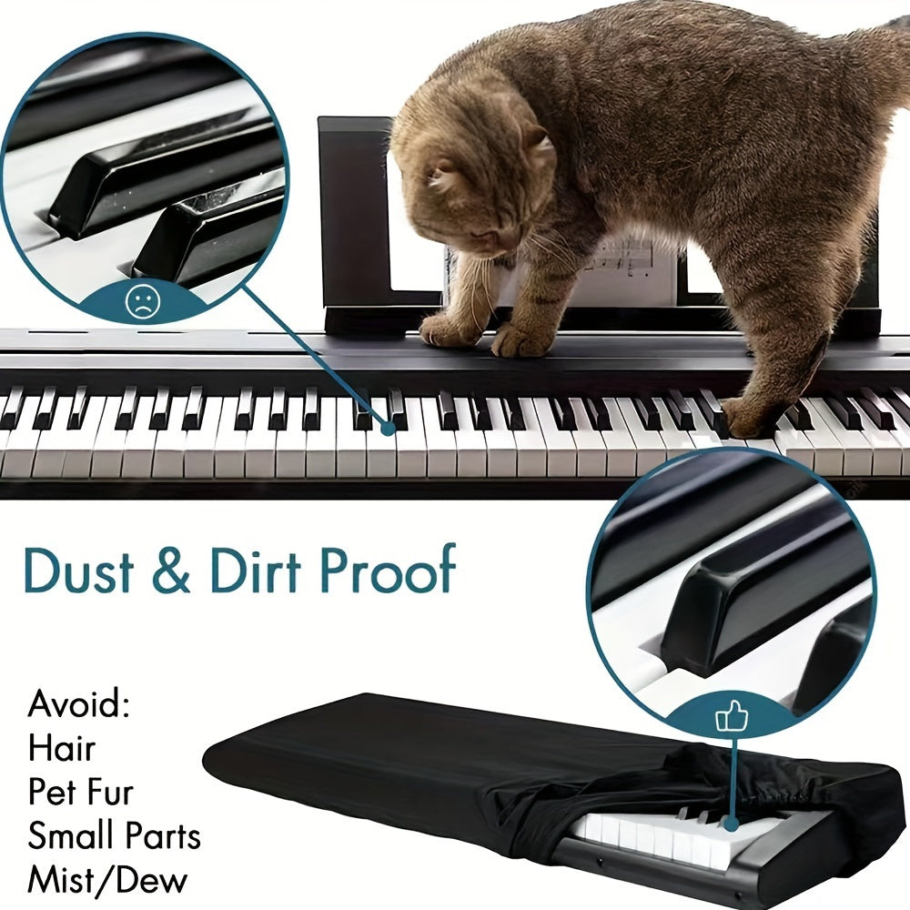 Protect your electronic keyboard with our Premium Piano Dust Cover, which is waterproof and dust-resistant. This cover fits 61/88 key keyboards and provides full enclosure for ultimate protection.