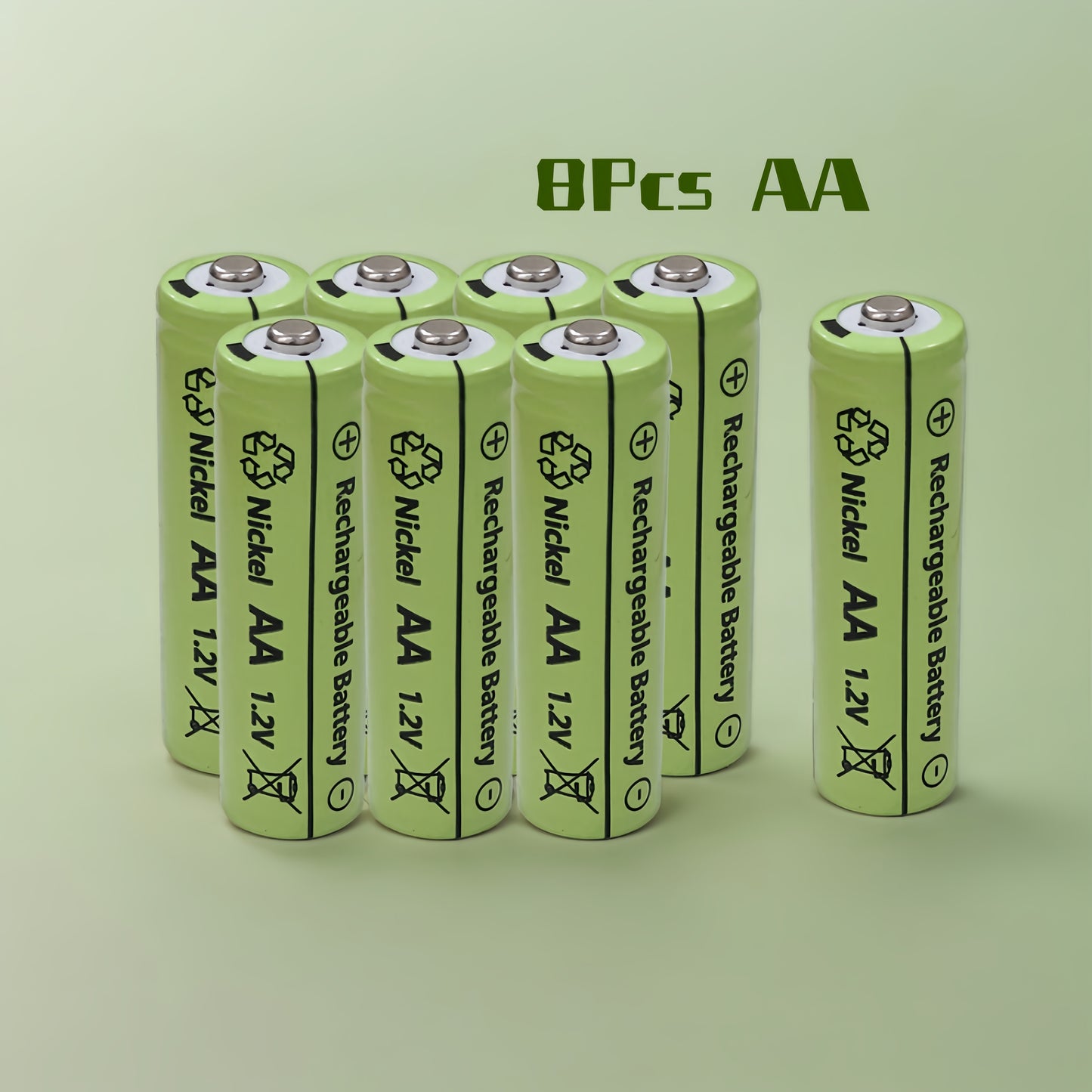 Rechargeable AA/AAA Batteries, 1.2V, High-Capacity for Digital Devices, Universal Compatibility