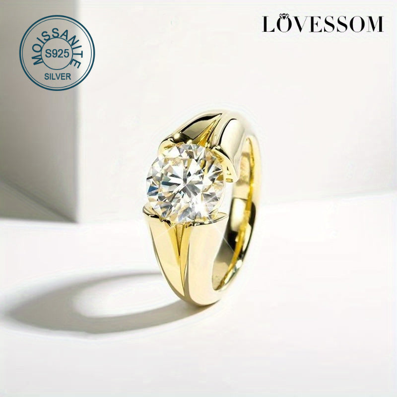 Experience elegance with the LOVESSOM Elegant 3 Carat Moissanite Engagement Ring, crafted in vintage-inspired 925 Sterling Silver. Ideal for weddings and special occasions, this stunning piece comes packaged in a gift box, making it perfect for