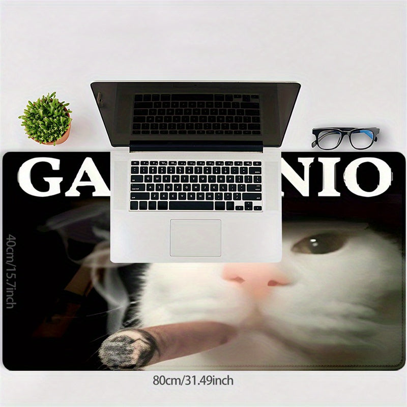 Humorous Cat Meme Mouse Pad for Office Desk, Non-slip and Durable, Perfect Gift for Home or Boyfriend/Girlfriend.