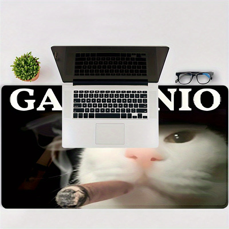 Humorous Cat Meme Mouse Pad for Office Desk, Non-slip and Durable, Perfect Gift for Home or Boyfriend/Girlfriend.