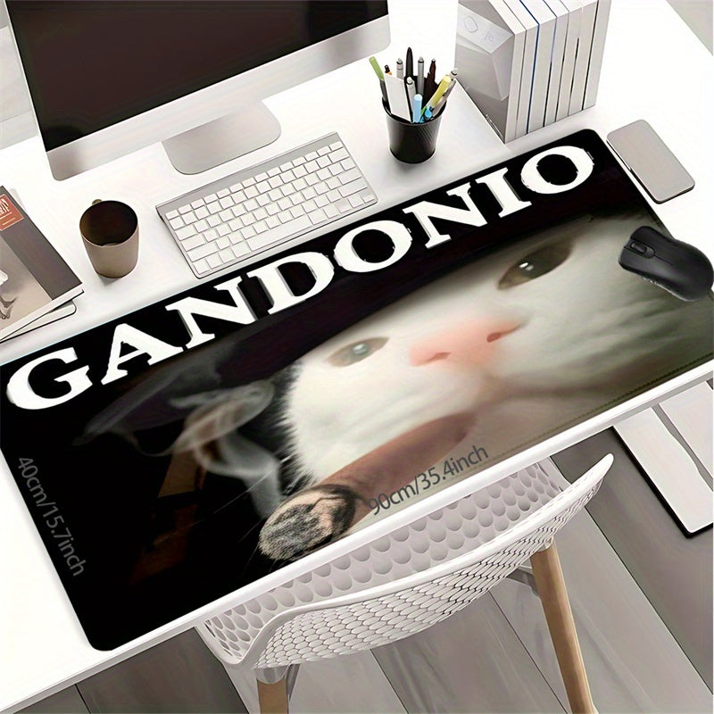 Humorous Cat Meme Mouse Pad for Office Desk, Non-slip and Durable, Perfect Gift for Home or Boyfriend/Girlfriend.