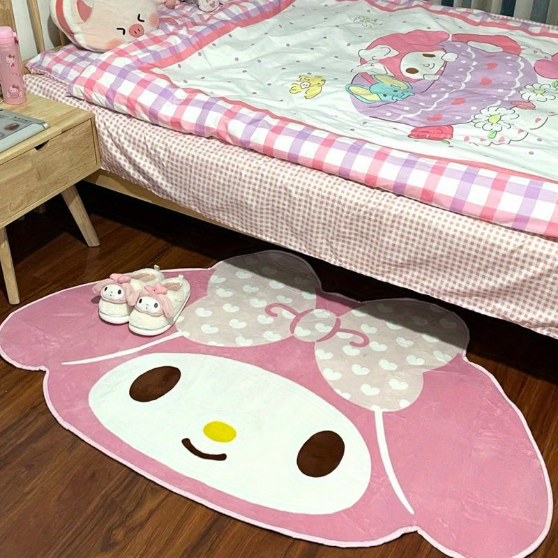 Kawaii Hello Kitty Cartoon Carpet for Girls' Room