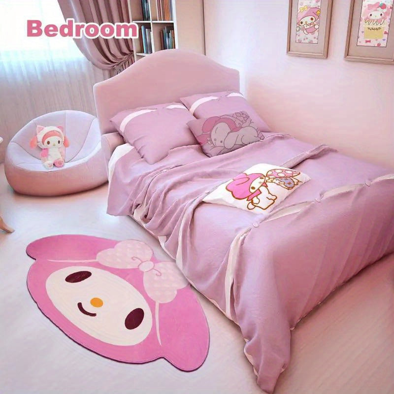 Kawaii Hello Kitty Cartoon Carpet for Girls' Room