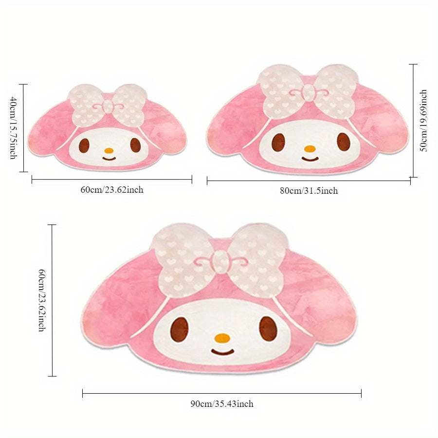 Kawaii Hello Kitty Cartoon Carpet for Girls' Room