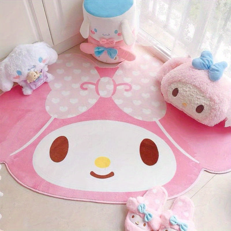 Kawaii Hello Kitty Cartoon Carpet for Girls' Room