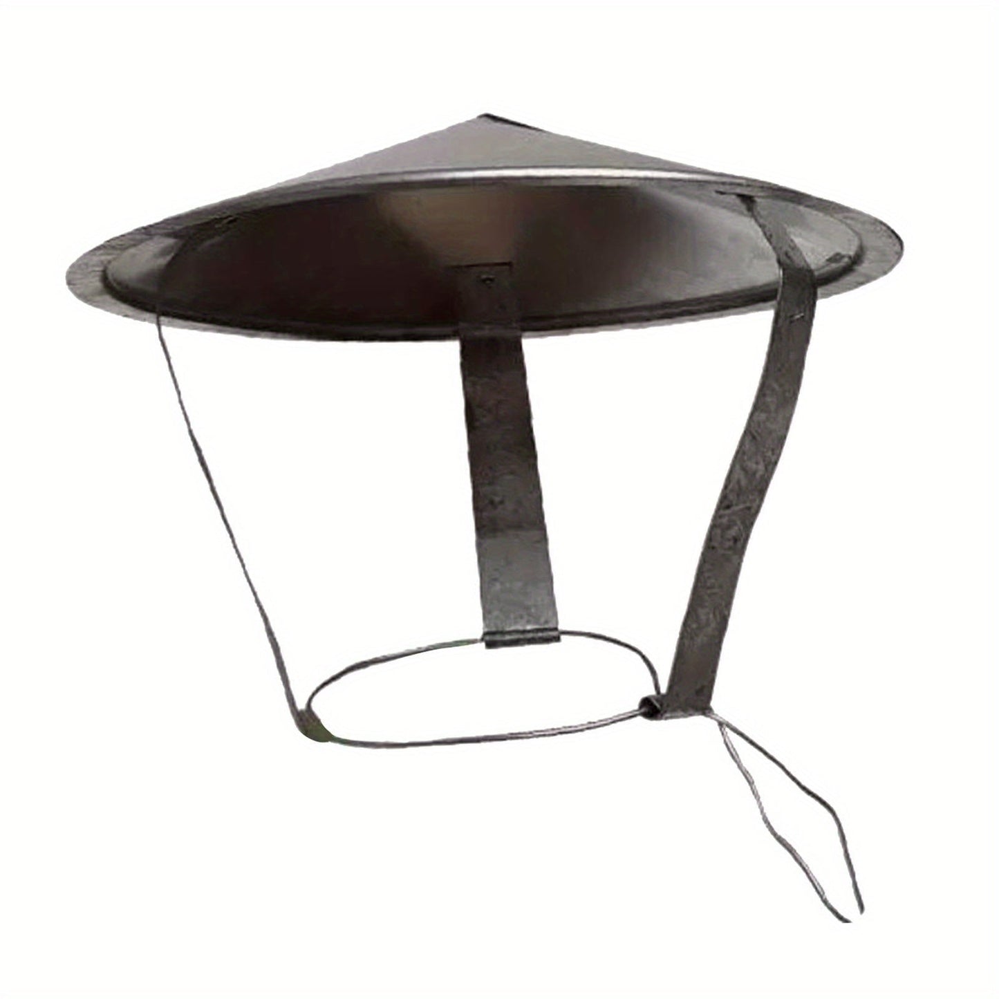 Detachable and durable polished stainless steel chimney cover for outdoor garden stove - 1 piece.