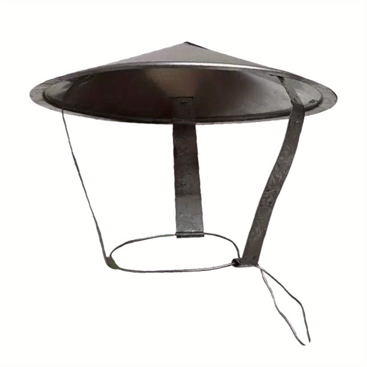 Detachable and durable polished stainless steel chimney cover for outdoor garden stove - 1 piece.