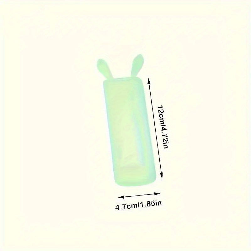 Rabbit-shaped silicone remote cover for TV & air conditioner - dustproof with glow-in-the-dark feature.