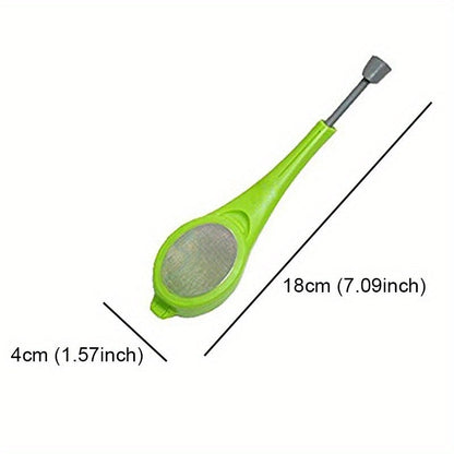 Innovative Total Tea Infuser - Metal Strainer with Stirring Handle for Loose Leaf Tea and Ground Coffee - Easy Measure and Steep Gadget