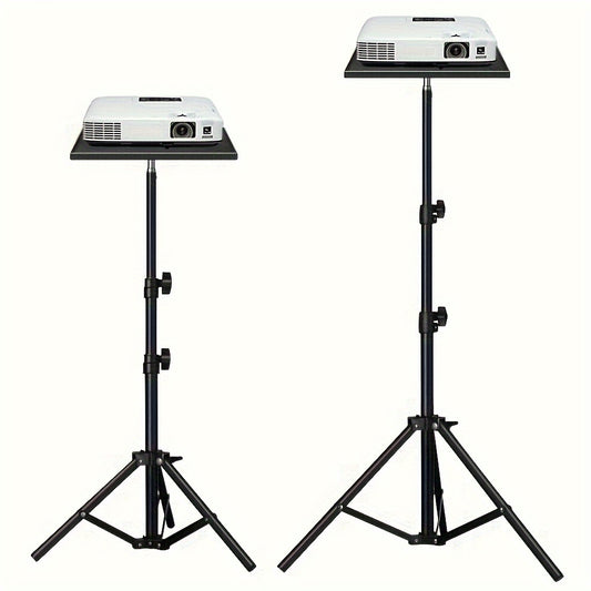 Adjustable projector stand made of durable ABS, suitable for desktop and floor use, stylish and practical.