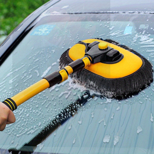 New arrival: Replacement chenille brush head for 1pc Car Wash Mop. Thickened design for gentle cleaning without damaging car paint. Highly recommended for easy cleaning and simple operation.