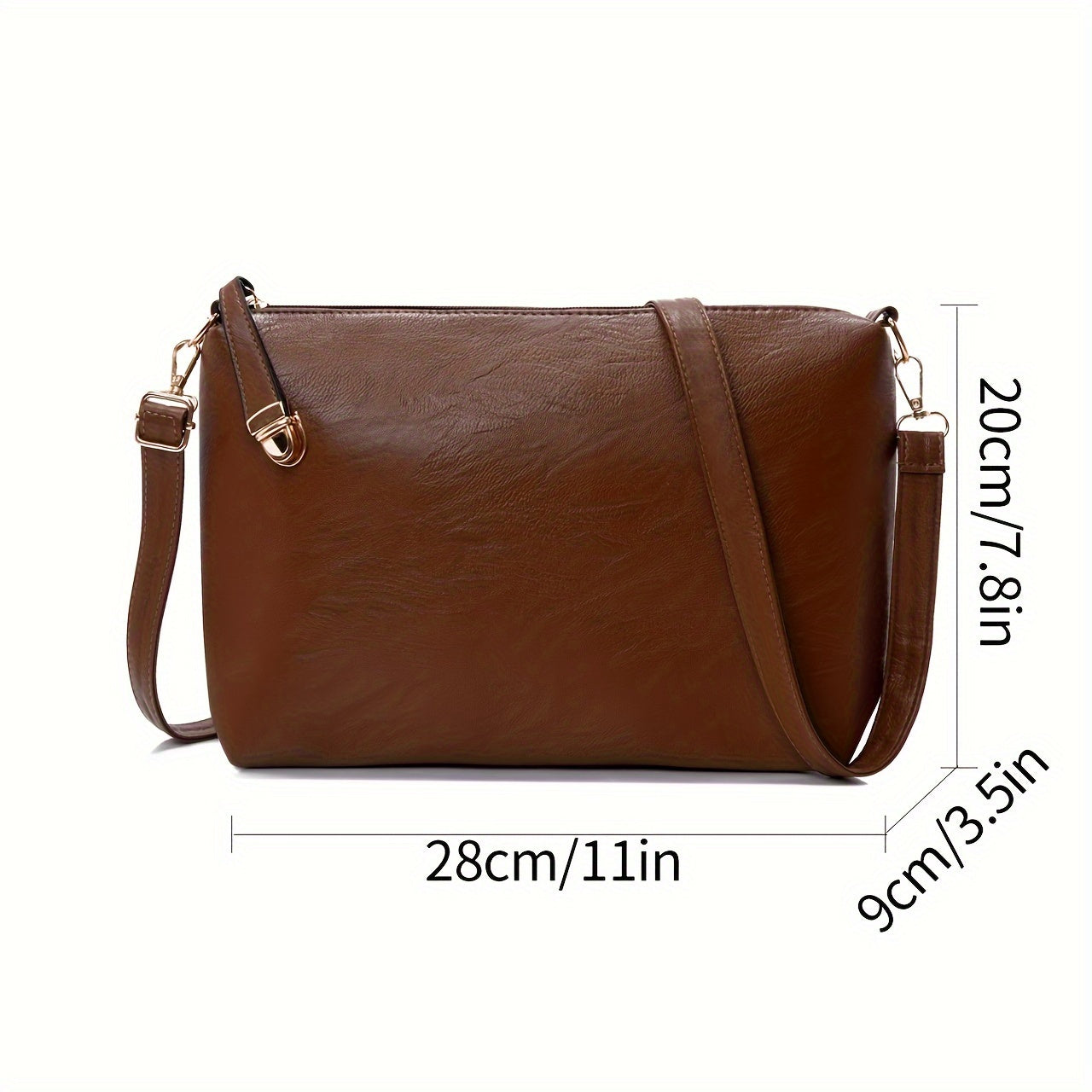 Stylish Vintage Women's Handbag Set including 6pcs monochrome messenger bag and shoulder bag