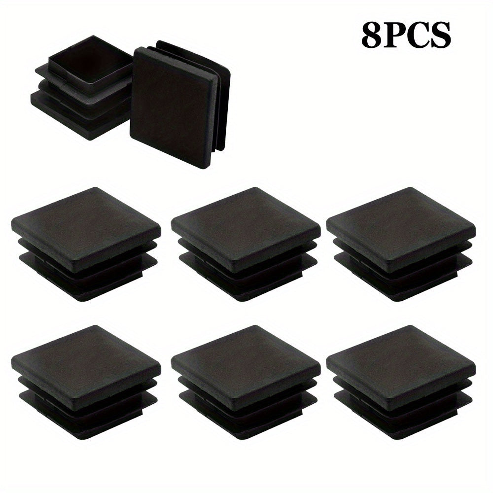 Square floor protector caps with high quality, measuring 60*60mm, designed for home use on chair furniture plastic tubes.