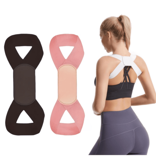 Breathable Black Back Support Belt for Women, Improves Posture and Spine Alignment