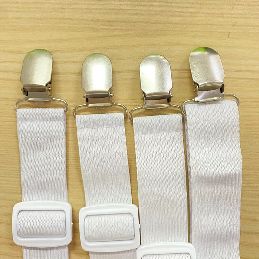 Keep Your Sheets in Place with Adjustable Bed Sheet Clips - Prevent Running and Slipping with Anti-Slip Buckles - Simple to Use for Sofas and Tablecloths - White and Long-lasting Household Must-have