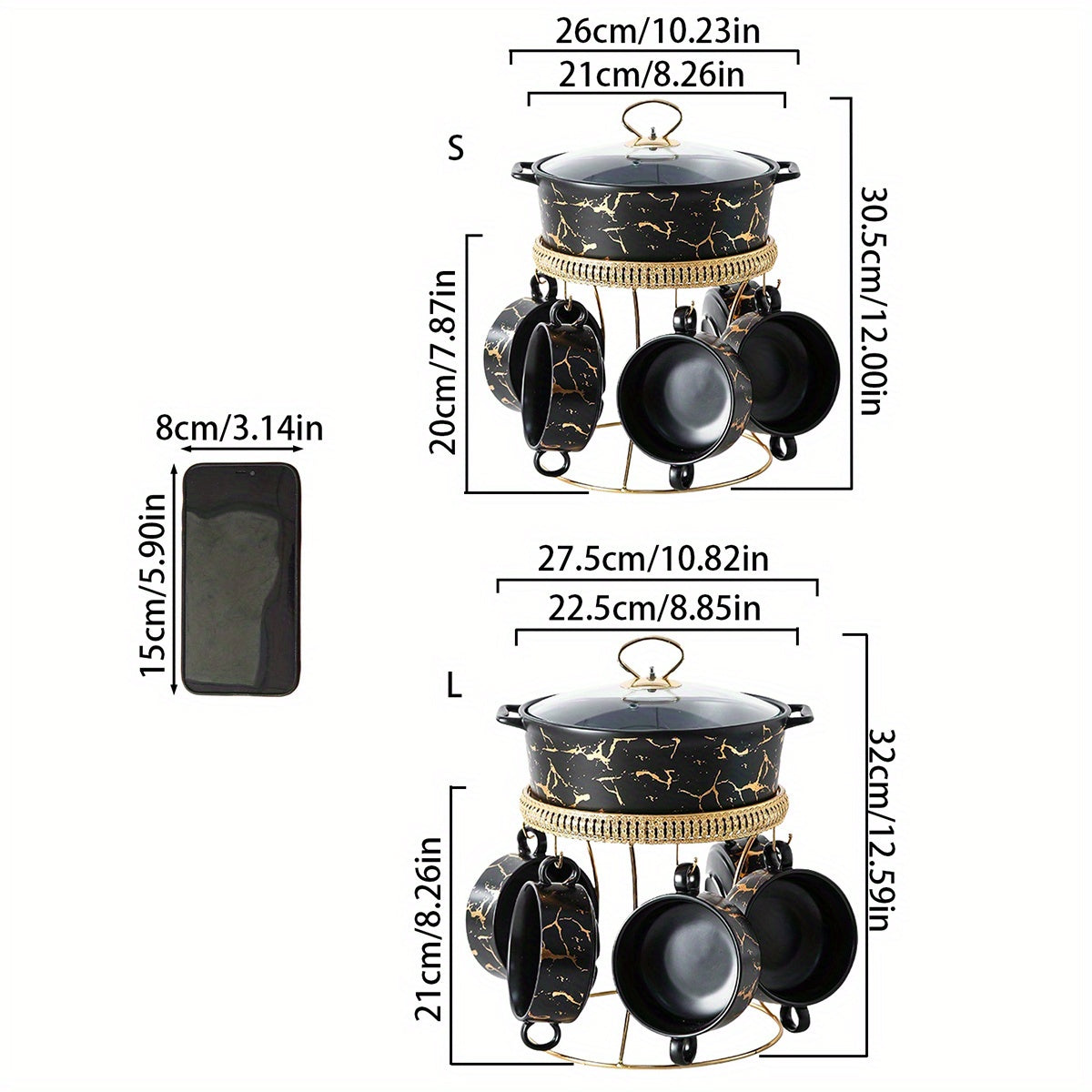 Ceramic Dinnerware Set with 7 Pieces - Plates, Baking Tray, and Insulated Pots for Bread, Turkey, Cheese, Pizza. Ideal for Outdoor Events, Weddings, Parties, Gifts, and Holidays.