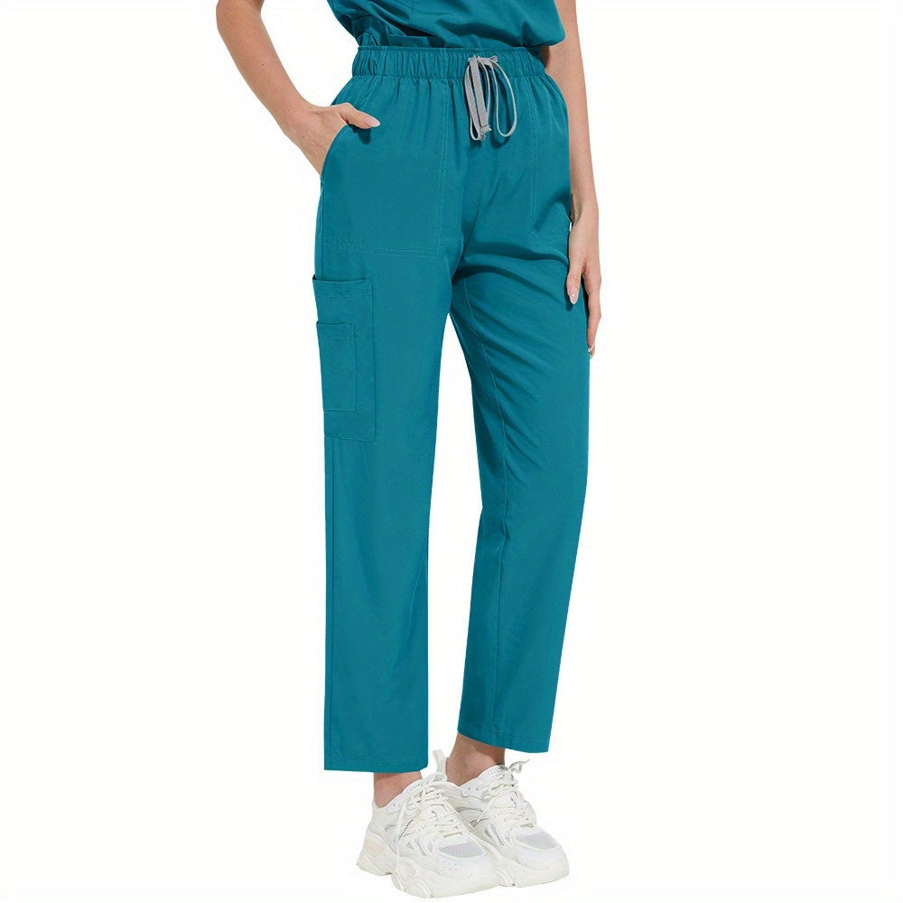 Beauty salon nursing uniforms for hospital nurses in Europe and the United States. Summer casual short-sleeved surgical clothing with collar and zipper.