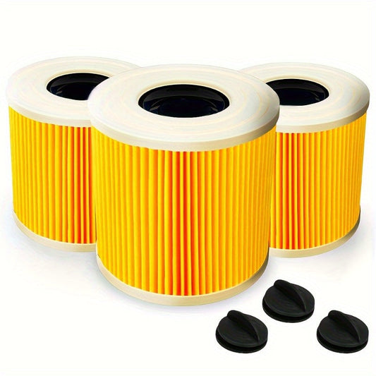 Get 3 high-quality HEPA Filters designed to fit Karcher Vacuum Cleaners. These filters are compatible with A & K Series, MV3, WD3, A2004, A2054, WD3200, WD3300 Models. Upgrade your vacuum with these premium replacement accessories.