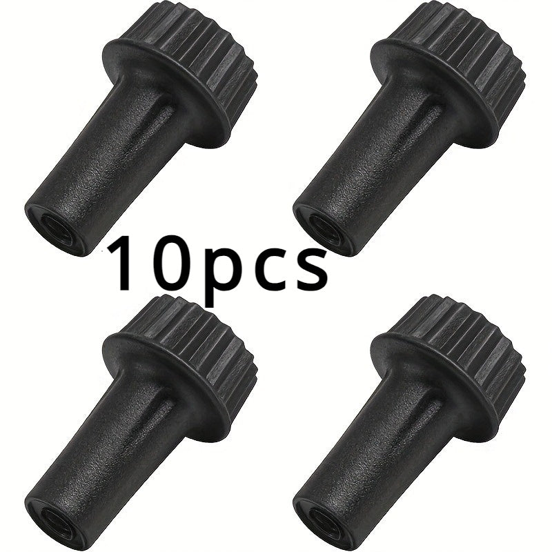 10/20pcs Black Light Socket Knob Replacement Parts, Standard Size, Easy Installation, No Battery Needed