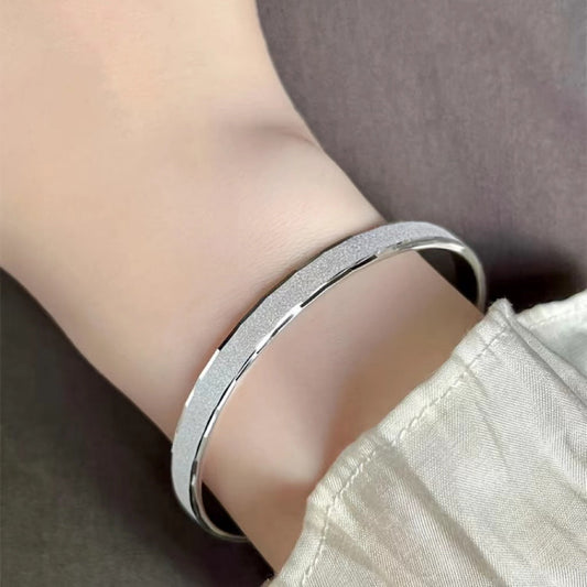 Stylish Boho 999 Sterling Silver Cuff Bracelet - Unplated Pure Silver Starry Design for Everyday and Travel - Great for Any Season, A Perfect Halloween Present