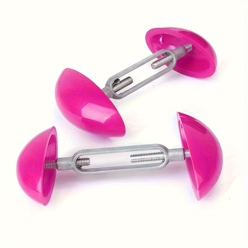 Get the perfect fit with our 1 Pair Mini Shoe Stretcher Set! These adjustable metal and plastic shoe expanders are designed to stretch your footwear in various room types. Portable and no electricity needed.