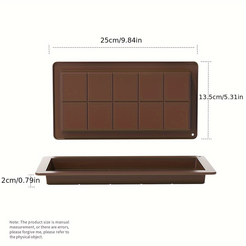 Make your own protein bars and candies with this silicone chocolate mold! It is latex-free and perfect for special occasions like Christmas, Thanksgiving, and Mother's Day. The mold is easy to release and clean, making it a convenient tool for any DIY