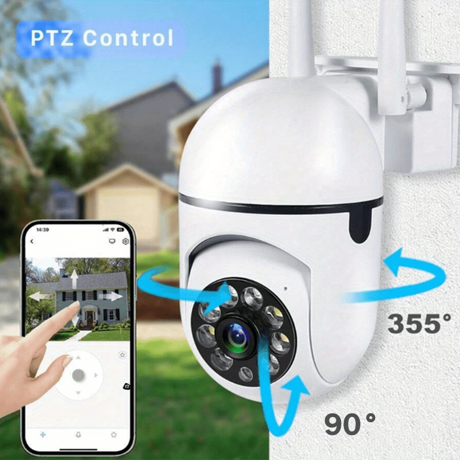 Introducing the Teruhal Smart Security Camera, featuring a 3MP resolution for crystal-clear images, seamless WiFi connectivity, advanced auto-tracking technology, enhanced full-color night vision, intelligent AI motion detection, a wide 355° horizontal