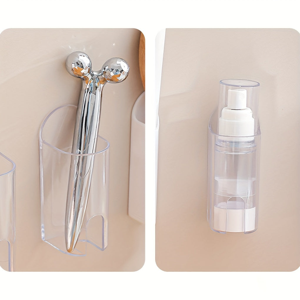 2 Self-Adhesive Electric Toothbrush Holders - Space-Saving Bathroom Organizers, Ideal for Christmas and Halloween Decor, Gifts, and Storage.