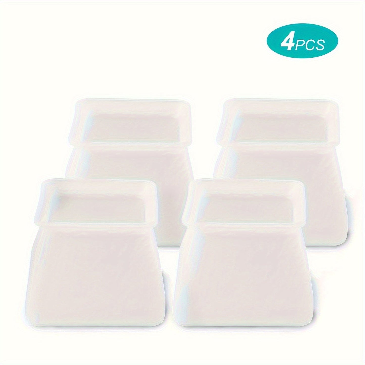 Protect your floors with 4 silicone chair leg protectors - perfect for covering furniture in your office desk and home decor.