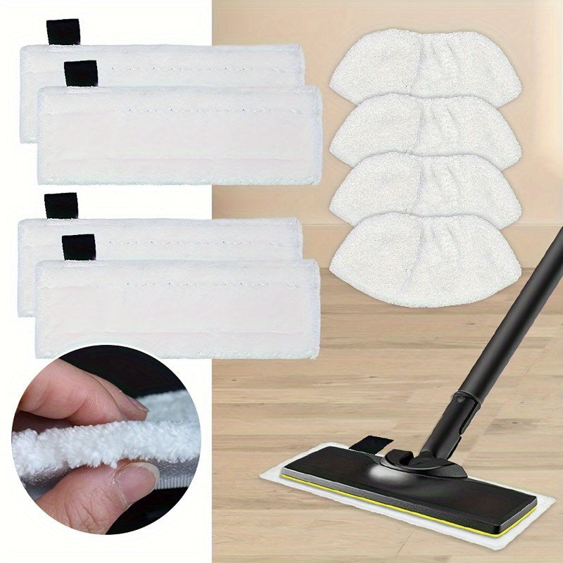 Get the Karcher Steam Mop Replacement Pads & Cover Set for effortless assembly, thorough cleaning, and reusability in your bathroom, kitchen, or on tile floors. These pads are compatible with SC1/SC2/SC3/SC4/SC5 models.